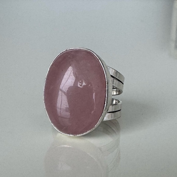 NWOT Sundance Cherry Blossom Forest Ring Rose Quartz Sterling Silver